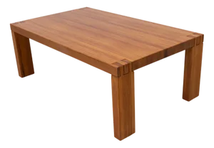 Danish Brutalist Coffee Table in Oregon Pine, 1970s