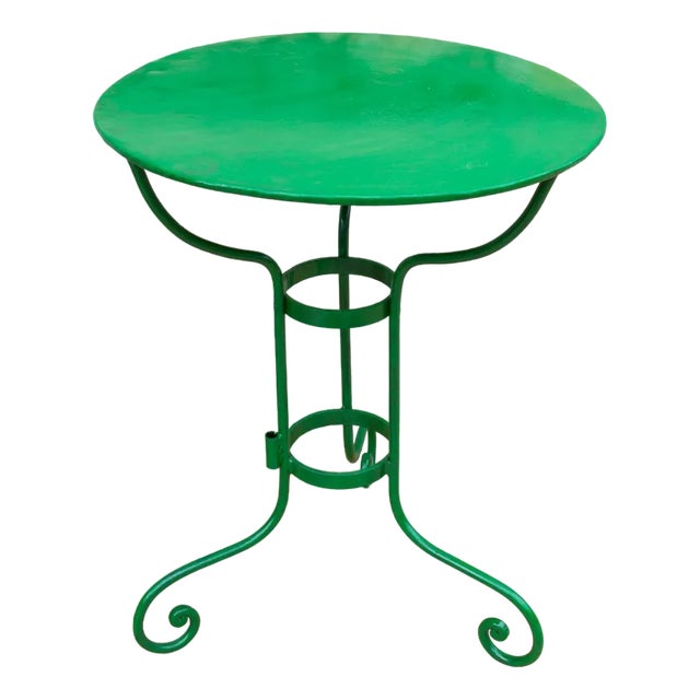 French Iron Garden Table. 1940s For Sale