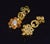 Authentic Vintage Piero Milano 5.40Cts Natural Spessartite Garnet Green Tourmaline Diamond Solid 18k Gold Earrings, Pair For Sale - Image 11 of 16