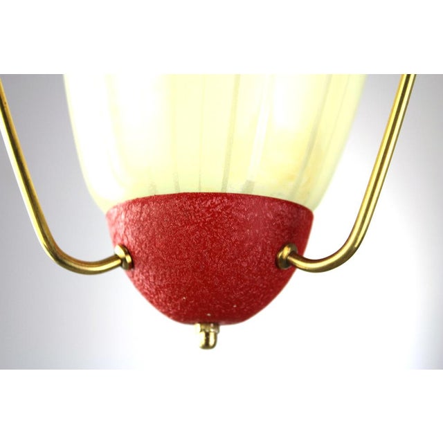 1950s Hanging Lamp from Moletz Leuchten, Vienna, 1950s For Sale - Image 5 of 9