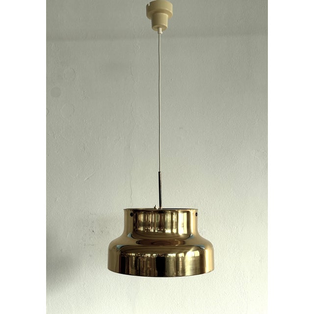 Swedish Pendant Light in Brass by Ateljé Lyktan, 1970s For Sale - Image 4 of 18