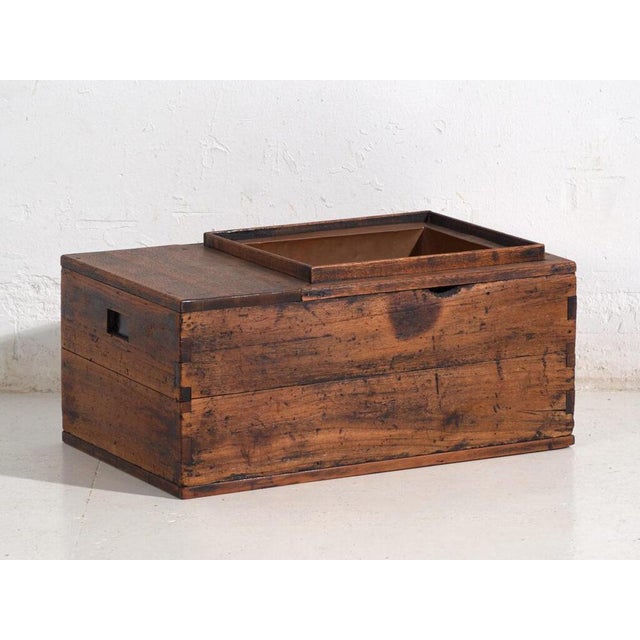 Antique Japanese Paulownia Hibachi, Meiji / Showa Period, 1890-1945, #93 For Sale - Image 12 of 13