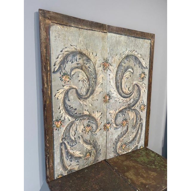 Baroque 18th Century Large Set of Two Baroque Altarpiece Oil Paintings, Portuguese For Sale - Image 3 of 13