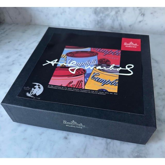 1990s 1990s Pop Art Rosenthal Studio Line Andy Warhol Campbell Soup Plate Limited Edition Germany For Sale - Image 5 of 8