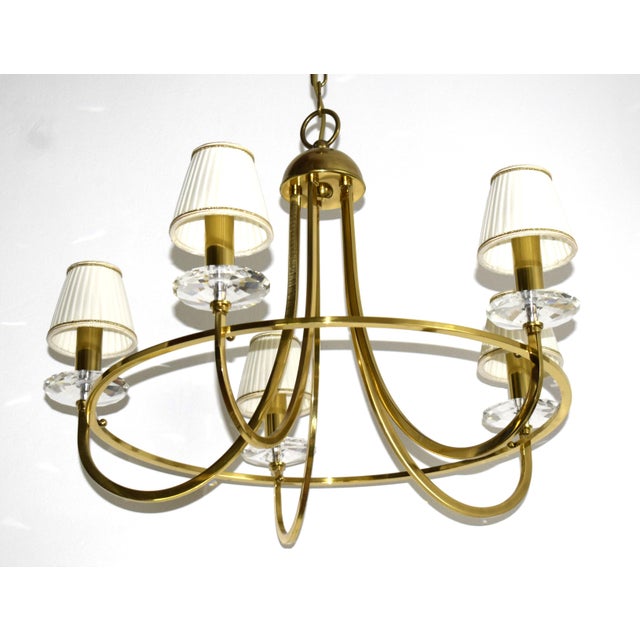 Art Nouveau Chandelier, 1970s For Sale - Image 4 of 9