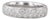 0.56ctw Diamond Wedding Anniversary Ring 18k White Gold Size 6 Band For Sale