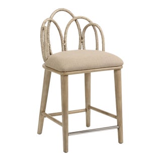 Zoe Rattan Counter Stool For Sale