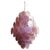 Murano Glass Pendant Light in Pink and Lilac Disc from Justfurnituress SRL For Sale - Image 4 of 14