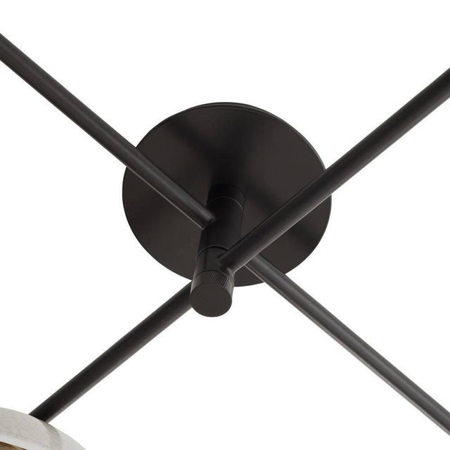 Ivory Arteriors Home Glaze Multipoint Flush Mount For Sale - Image 8 of 8