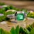 Natural Quality Solitaire Colombian Emerald Ring Size 6.5 14k W Gold 1.35 Cts Certified $3,950 310576 Nothing says, “I...
