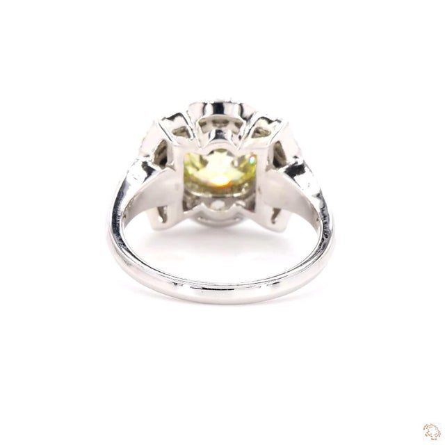 Metal Art Deco 2.47 Carat Old European Cut Diamond Onyx Ruby Gold Ring, Size 6.5 For Sale - Image 7 of 9
