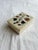White Alabaster Box With Floral Inlay For Sale - Image 4 of 7