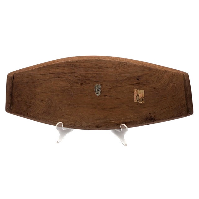 Arthur Umanoff 1960s Taverneau Wood Vide Poche Tray For Sale - Image 4 of 12