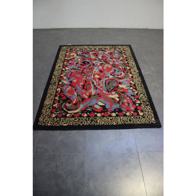 rug Pierre Balmain wool designed to Van Neder rugs. This piece has an attribution mark, I am sure that it is completely...