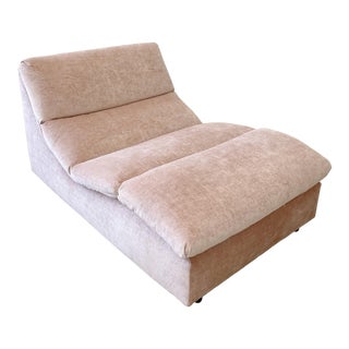 1980s Postmodern Pink Chaise For Sale