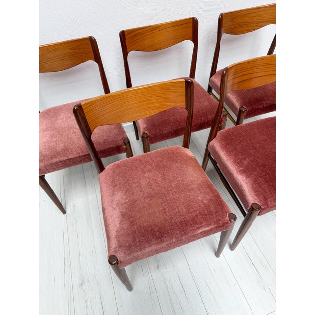 1960s Mid-Century Danish Dining Chairs in Teak, 1960s, Set of 6 For Sale - Image 5 of 11