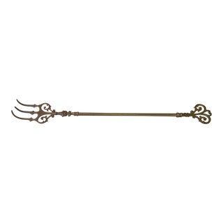 19th Century Brass Oversized Kitchen Fork For Sale