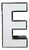 Large Vintage Illuminated Advertising Letter E, 1960s For Sale