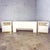 1990’s Modern to Postmodern Lane Furniture Queen Size Bed Headboard W/Nightstands White Lacquer & Brass For Sale - Image 11 of 18