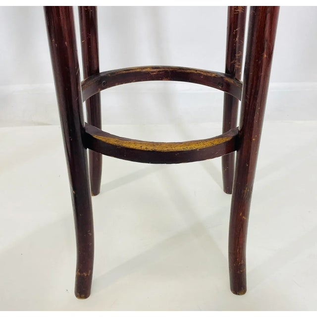 Wood Set of 4 Barstools by Michael Thonet for Thonet Furniture, Usa 1960's For Sale - Image 7 of 12