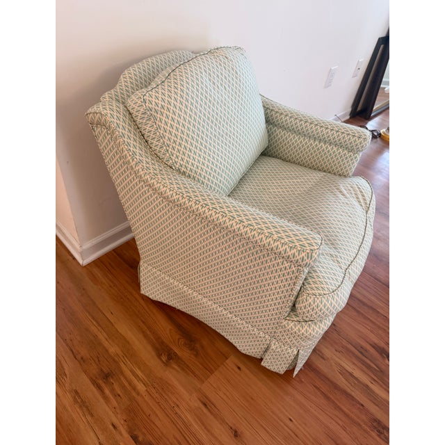 Vintage Club Chair With Feather Down Cushions For Sale In Charleston - Image 6 of 12