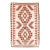 Authentic 1920 Navajo Rug Handwoven Wool Geometric Medallion Design, Red & Ivory For Sale