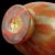 Vintage Murano Fornasa De Opal Gold Flecks White Orange Spots Italian Art Glass Pitcher Vase For Sale In Orlando - Image 6 of 7