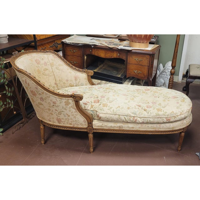 Art Deco 1920s Beautiful French Antique Chaises Lounge Settee For Sale - Image 3 of 16