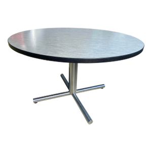 Mid Century Modern Contemporary Round Conference Room Table.