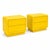 Modern Post Modern Nightstands. Canary Yellow - Pair For Sale - Image 3 of 4