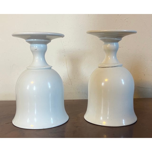 White Antique Early 19th Century French Empire White Opaline Glass Wine Goblets Circa 1820 - A Pair For Sale - Image 8 of 12