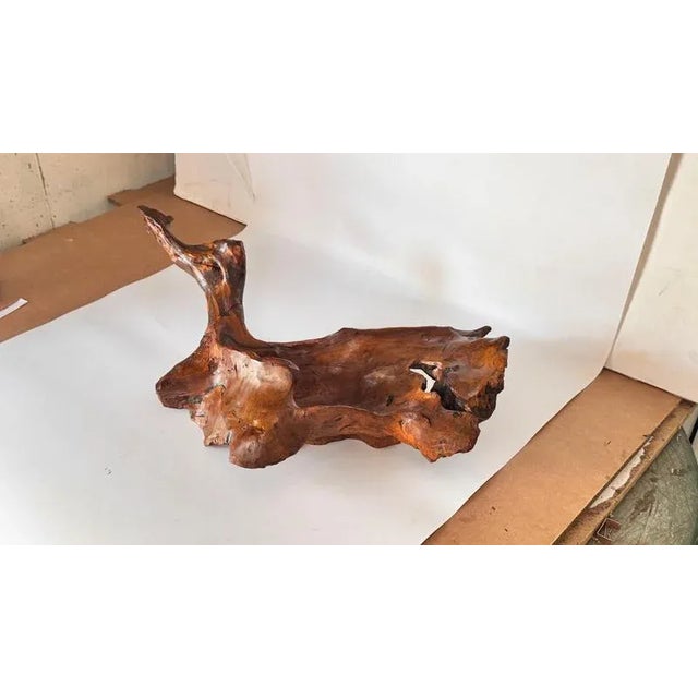 Vintage French Hand-Carved Wooden Basket, 1970s For Sale - Image 6 of 11