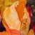 Abstract Elfi Schuselka Figural Composition Mixed Media, 1965 For Sale - Image 3 of 6