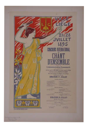 Auguste Donnay, La Personification du Chant, 1897, Lithograph