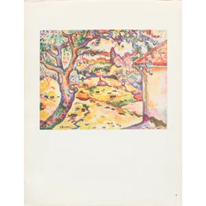 1950 After Georges Braque, "Landscape" German Edition Offset Lithograph