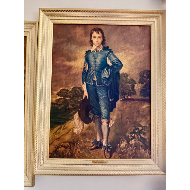 Mid 20th Century Mid 20th Century Thomas Gainsborough’s Blue Boy and Thomas Lawrence’s Pinkie Portrait Prints - Set of 2 For Sale - Image 5 of 12