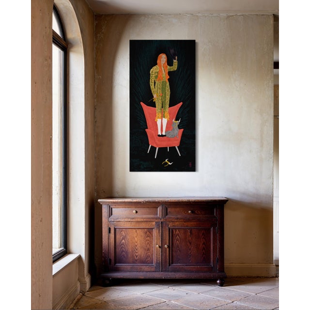 Catarina is part of Steve Moors’ People on Chairs series. The work depicts a female figure in a matador outfit standing on...