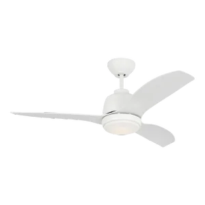 Visual Comfort Fan Avila Coastal 44" LED Ceiling Fan in Matte White