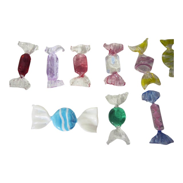 Vintage Venetian Murano Glass Candies, S/22 For Sale