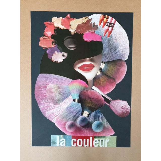 Artist : Elisa Casbas Title : "La couleur" Technique : Collage (sticking) Dimensions : 45.5x34 cms Oeuvre signé par...