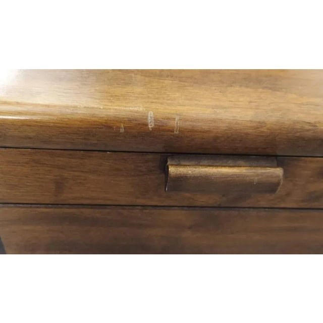 Mid 20th Century Strommen Bruk Hamar Norway Mid-Century Modern Wooden Sewing Cabinet For Sale - Image 10 of 12