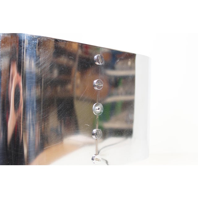 Metal Vintage Italian Chrome Table Lamp, 1970s For Sale - Image 7 of 8