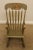 Mid-Century Modern Antique 19th Century Green Painted Arrow Back Rocker For Sale - Image 3 of 12