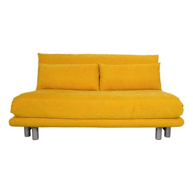 Yellow Fabric Multy Three-Seater Sofa with Manual Sleeper Function from Ligne Roset For Sale