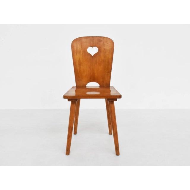 Alpine Folk Art Chair, Switzerland, 1960s For Sale - Image 4 of 10