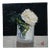 Vivek Mandalia, White Rose, Oil on Canvas For Sale