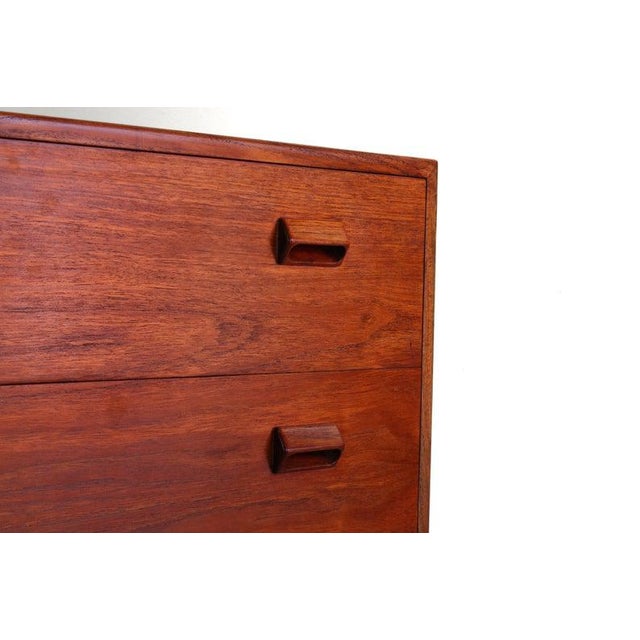 Borge Mogensen for Søborg Møbelfabrik Teak and Oak Chest Vanity / Short Dresser, Denmark For Sale In Orlando - Image 6 of 10