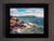 This oil painting captures the vibrant shoreline of Presque Isle, showcasing dynamic waves crashing against rugged rocks...