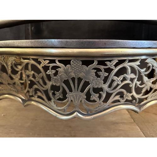 Antique English Regency Style Brass and Steel Fire Grate, 1880 For Sale - Image 9 of 14