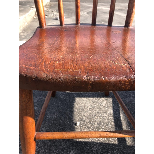 Vintage Rustic Schoolhouse Chairs - a Pair For Sale - Image 4 of 12